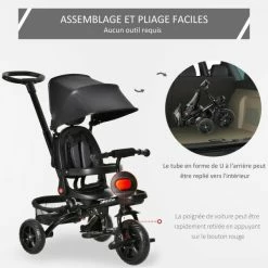 TRICYCLE ENFANT ÉVOLUTIF PLIABLE MULTI-ÉQUIPÉ MÉTAL PP -magasin vélo tricycle enfant evolutif pliable multi equipe metal pp 3 600x600 1