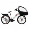 VÉLO CARGO COMPACT ÉLECTRIQUE - FAMILÉÖ 7 VITESSES BLANC + ACCESSOIRES ENFANT -magasin vélo velo cargo compact electrique famileo 7 vitesses blanc accessoires enfant 600x600 1