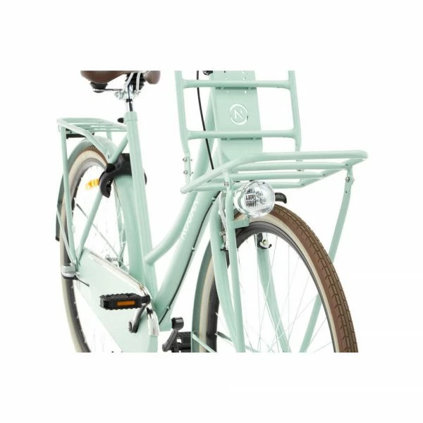 VÉLO DE TRANSPORT NOGAN VINTAGE N3 - FEMME - 50 CM - VERT CLAIR 4 VÉLO DE TRANSPORT NOGAN VINTAGE N3 - FEMME - 50 CM - VERT CLAIR – Image 2
