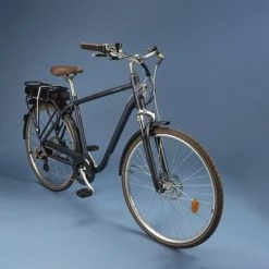 VELO DE VILLE ELECTRIQUE ELOPS 900 CADRE HAUT BLEU MARINE -magasin vélo velo de ville electrique elops 900 cadre haut bleu marine 5 600x600 1