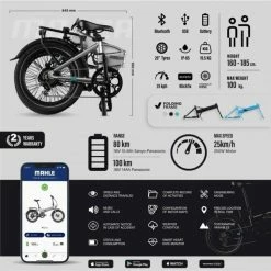 VÉLO ÉLECTRIQUE PLIANT 20" SMARTBIKE - LEGEND MONZA 14AH ARGENT -magasin vélo velo electrique pliant 20 smartbike legend monza 14ah argent 4 600x600 1