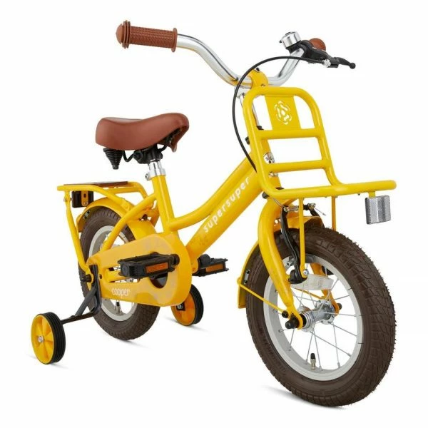 VÉLO ENFANT SUPERSUPER COOPER BAMBOO - 12 POUCES - JAUNE 4 VÉLO ENFANT SUPERSUPER COOPER BAMBOO - 12 POUCES - JAUNE – Image 2