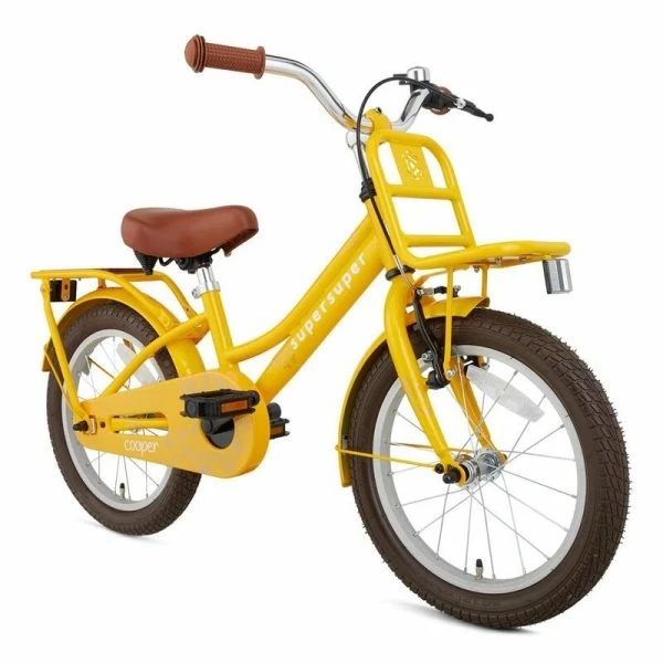 VÉLO ENFANT SUPERSUPER COOPER BAMBOO - 16 POUCES - JAUNE 4 VÉLO ENFANT SUPERSUPER COOPER BAMBOO - 16 POUCES - JAUNE – Image 2