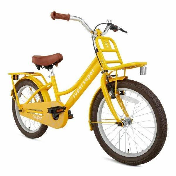 VÉLO ENFANT SUPERSUPER COOPER BAMBOO - 18 POUCES - JAUNE 4 VÉLO ENFANT SUPERSUPER COOPER BAMBOO - 18 POUCES - JAUNE – Image 2