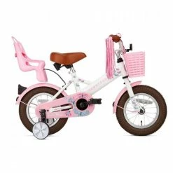 VÉLO ENFANT SUPERSUPER LITTLE MISS - 12 POUCES - BLANC