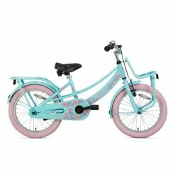 VÉLO ENFANT SUPERSUPER LOLA - FILLES - 18 POUCES - MENTHE / ROSE