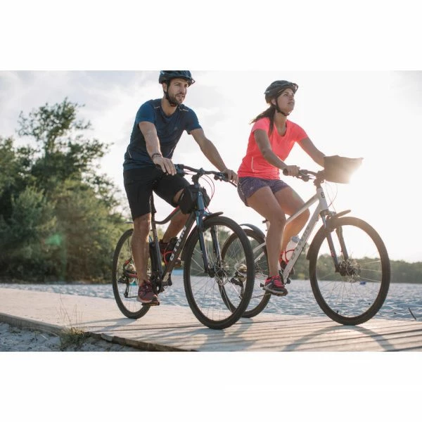 VÉLO TOUT CHEMIN RIVERSIDE 500 GRIS ROUGE 15 VÉLO TOUT CHEMIN RIVERSIDE 500 GRIS ROUGE – Image 13