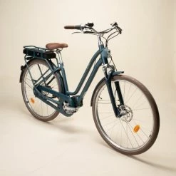 VÉLO VILLE ÉLECTRIQUE CONNECTÉ ELOPS 920 E CONNECT LF BLANC -magasin vélo velo ville electrique connecte elops 920 e connect lf vert fonce 1 600x600 1