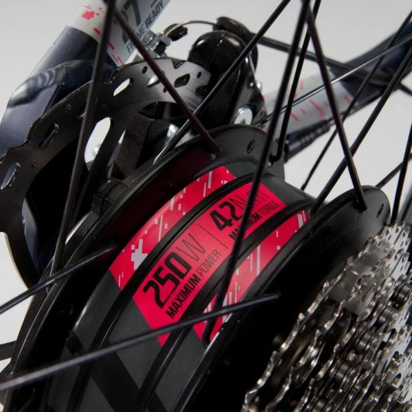 VÉLO VTT ÉLECTRIQUE E-ST 500 FEMME BLEU 27,5"- MOTEUR ROUE 7 VÉLO VTT ÉLECTRIQUE E-ST 500 FEMME BLEU 27,5"- MOTEUR ROUE – Image 5