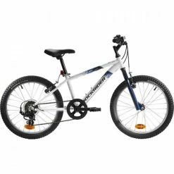VTT ENFANT ROCKRIDER ST 120 20 POUCES 6-9 ANS BLANC BLEU
